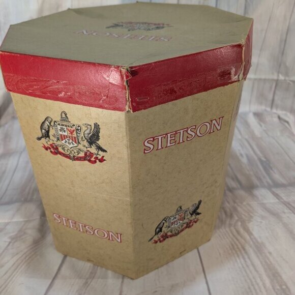 STETSON Vintage Norfloc Grey SFH1335 Fedora Hat Size Medium - Picture 11 of 11